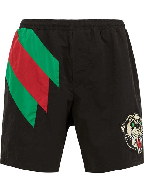 gucci striped tiger shorts|Gucci running shorts.